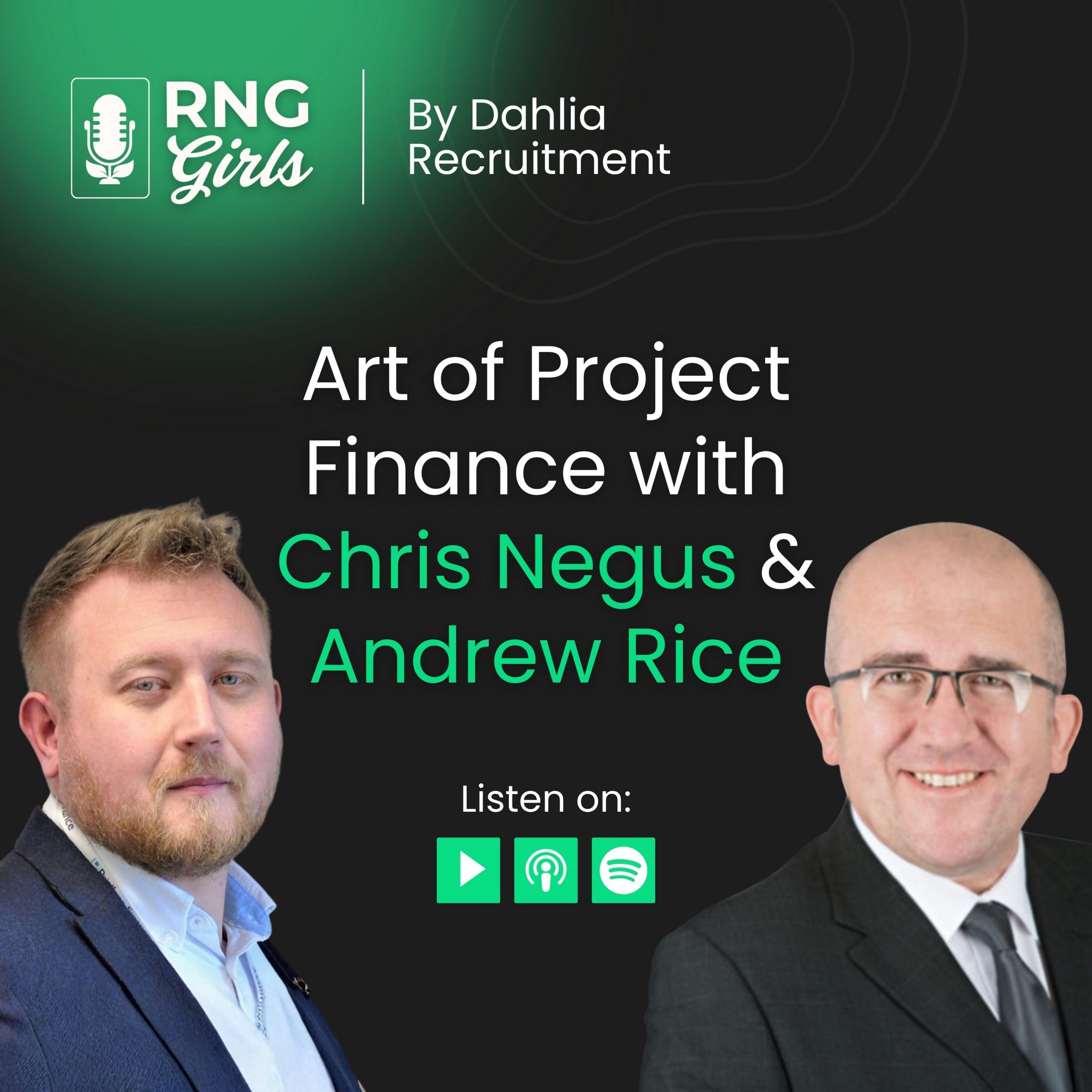 RNG Girls episode cover featuring Chris Negus and Andrew Rice